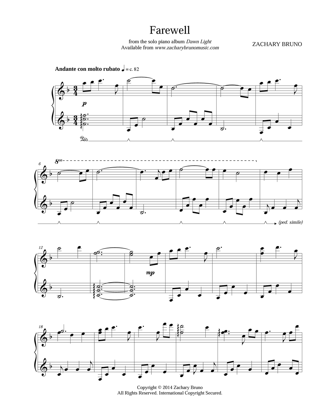 All Available Sheet Music — 17 PDFs (Digital Bundle)
