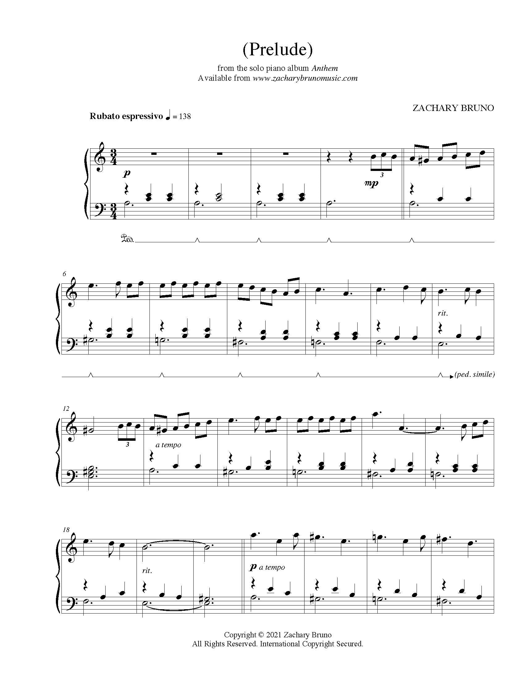 (prelude) (Digital Sheet Music)