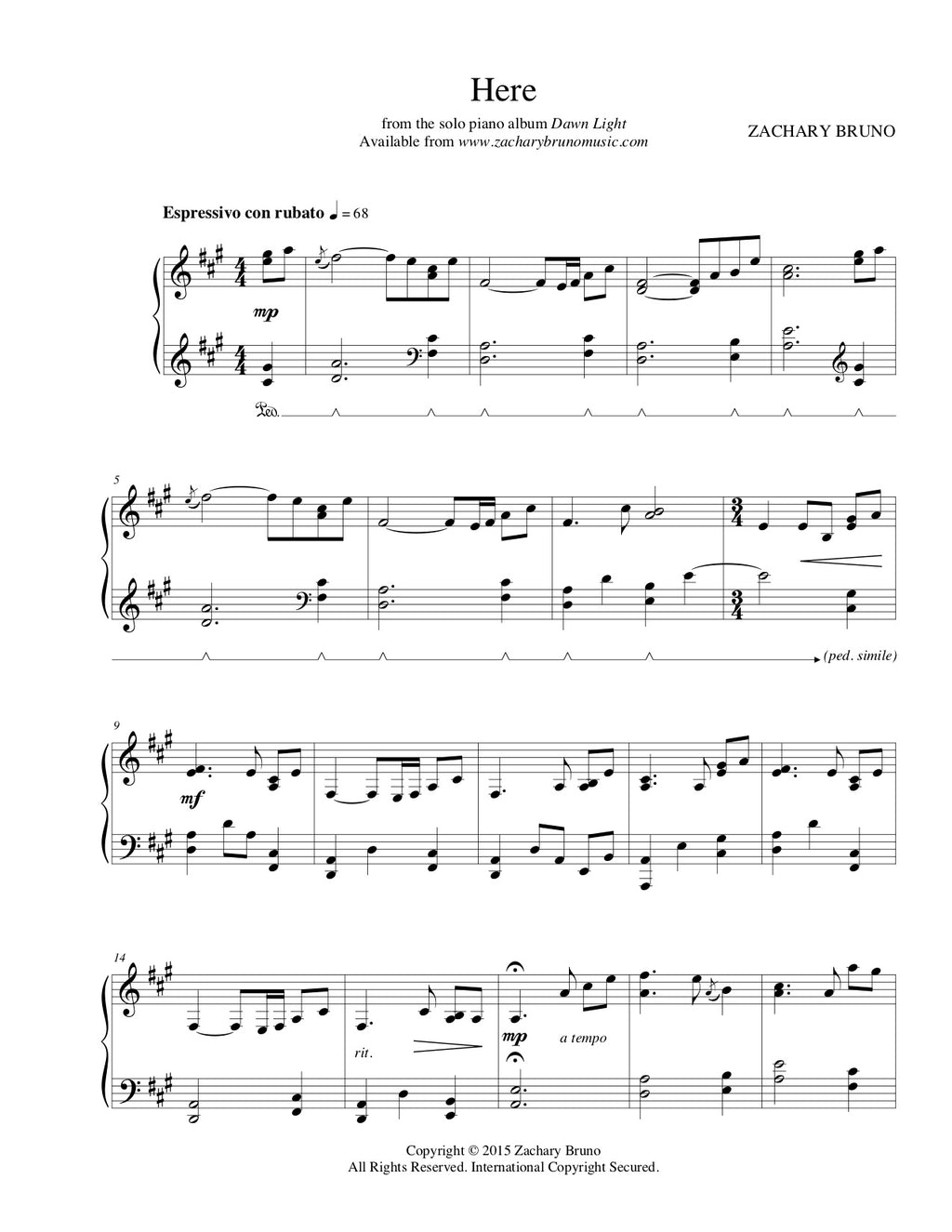 All Available Sheet Music — 17 PDFs (Digital Bundle)