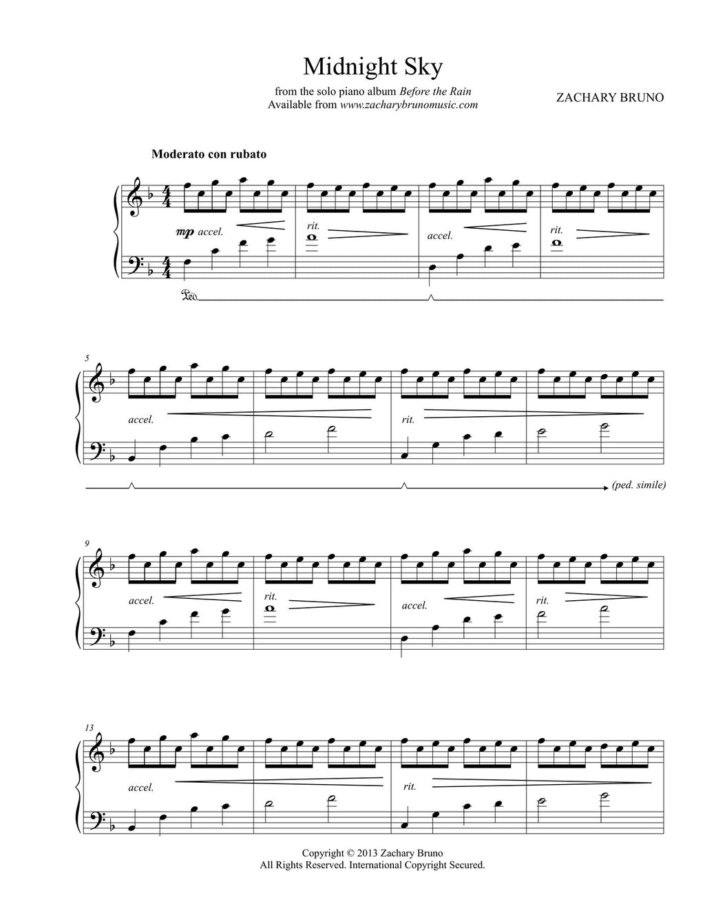 Before the Rain [9 available PDFs] (Sheet Music Bundle)